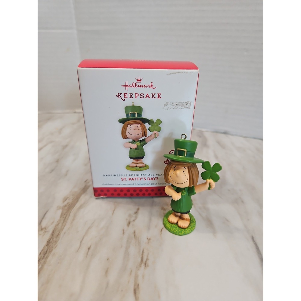 Hallmark Keepsake PEANUTS Peppermint Patty "St. Patty's Day?" Hanging Ornament